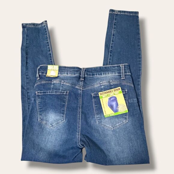 Wax Jean Denim - Wax Jean Jeans Womens 11/30 High Rise Sustainable Denim Medium Wash